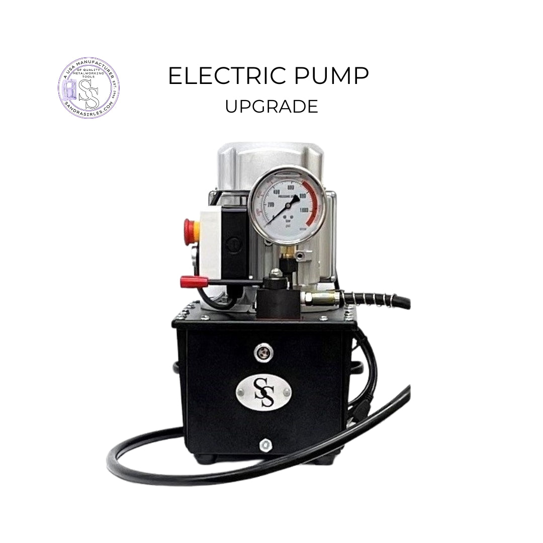 UPGRADE: TO AN ELECTRIC HYDRAULIC PUMP FOR SS JEWELRY PRESS